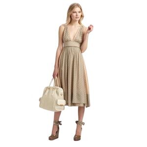 Marc By Marc Jacobs Josephine Dress Polka Dot Crystal Accents Silk dress Size 4